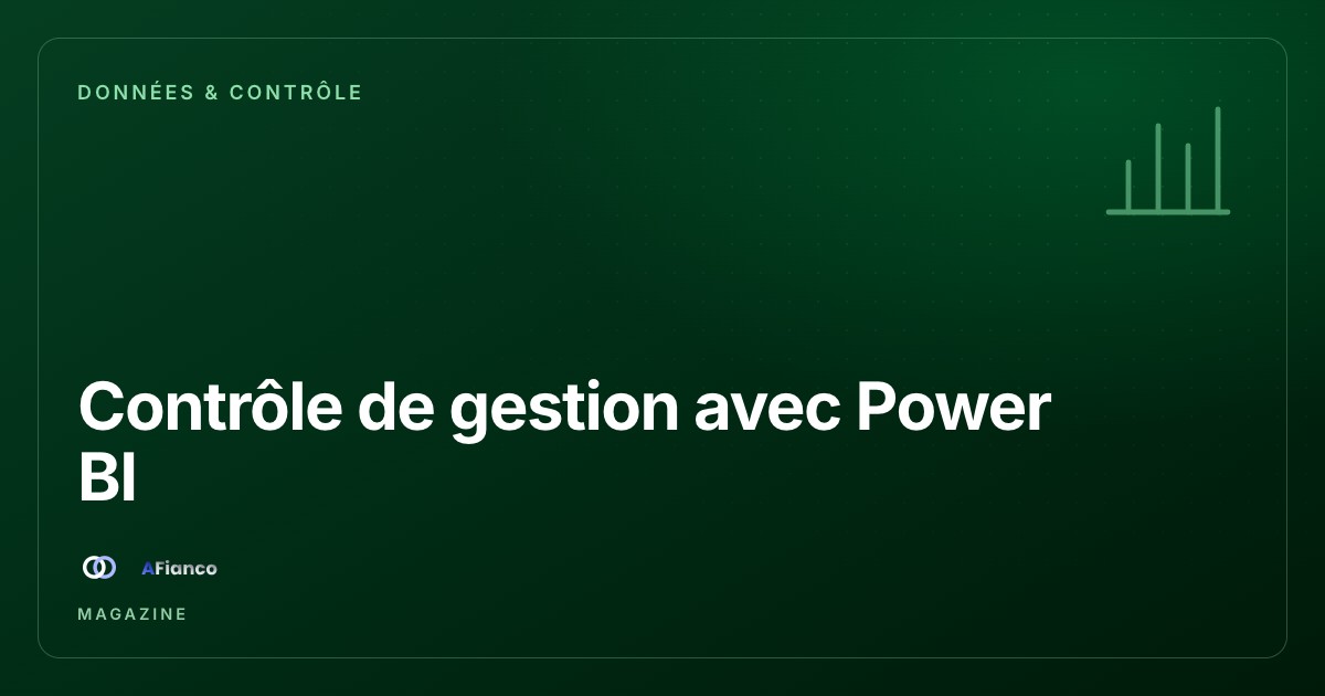 Contrôle de gestion avec Power BI