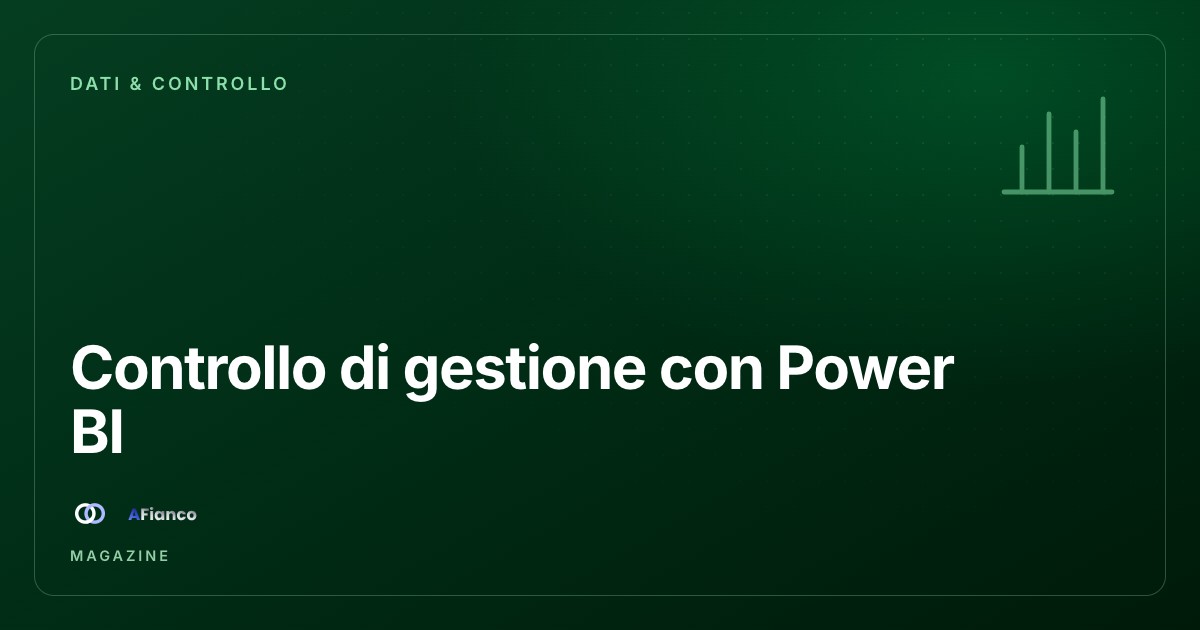 Controllo di gestione con Power BI