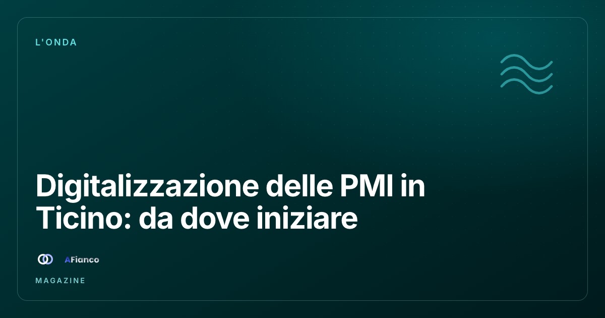 Digitalising SMEs in Ticino: where to start