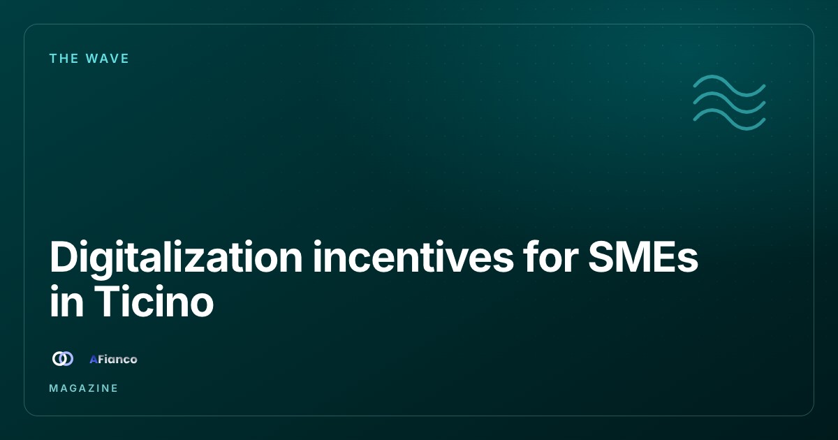 Digitalization incentives for SMEs in Ticino