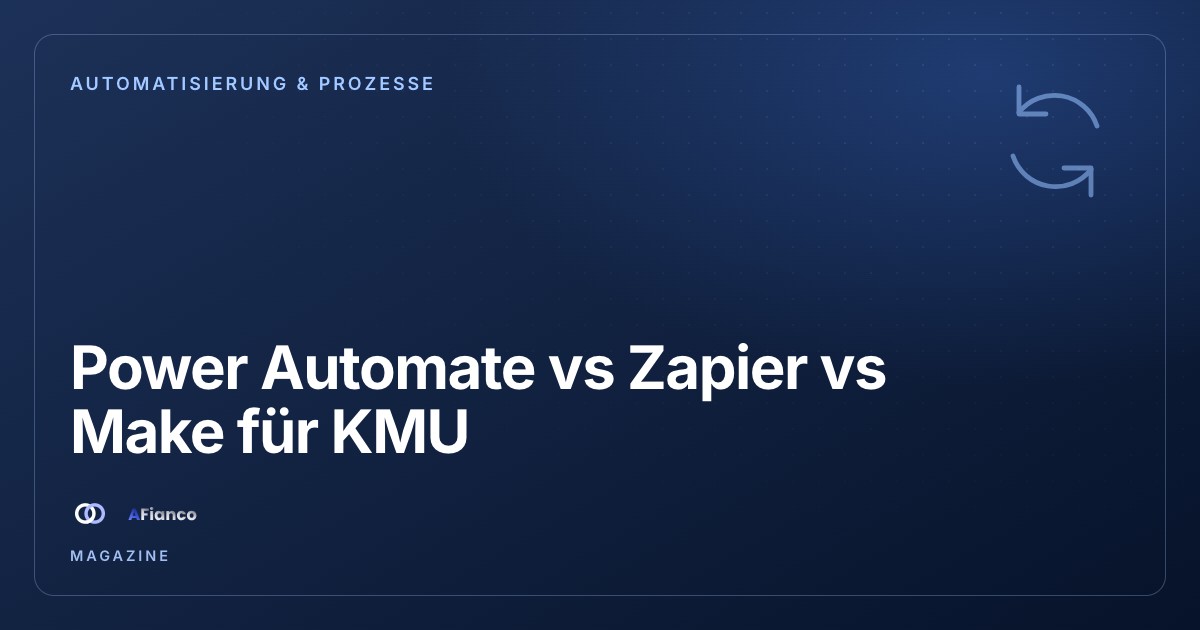 Power Automate vs Zapier vs Make: welches für Ihr KMU