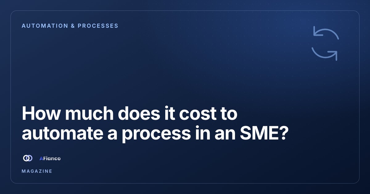 How much does it cost to automate a process in an SME?