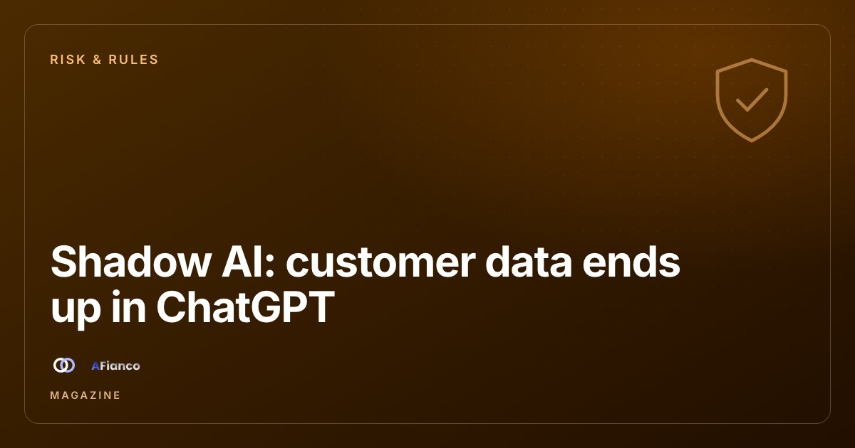 Shadow AI: customer data ends up in ChatGPT